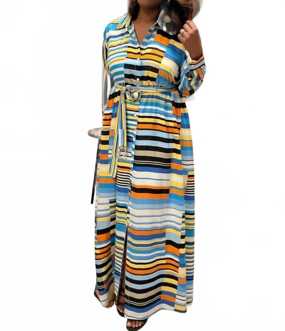 NEW EIEN jillian maxi dress in multi